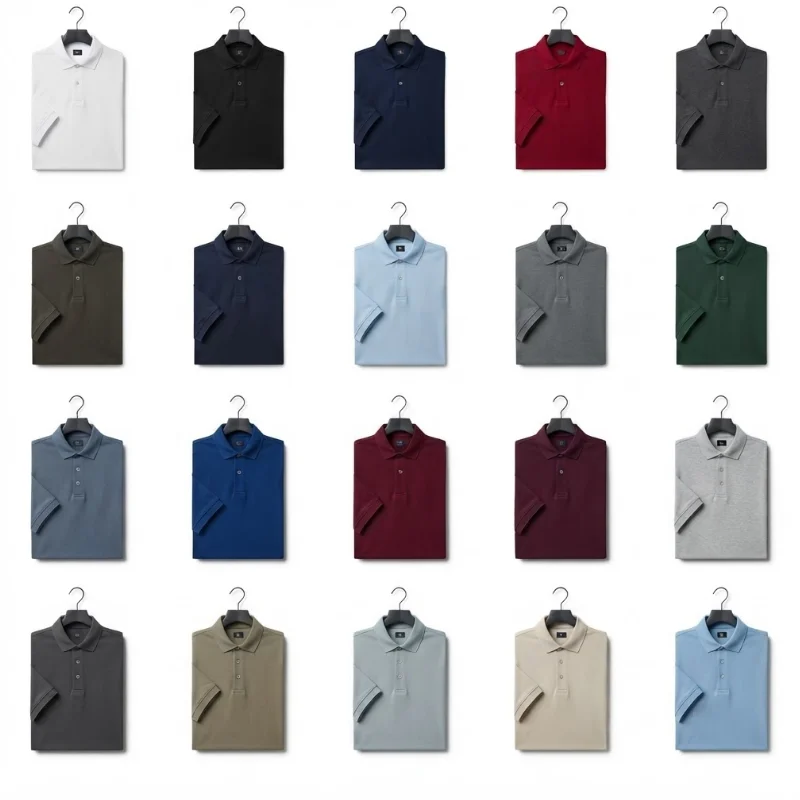 Ampia gamma di colori disponibili per polo luxury stretch