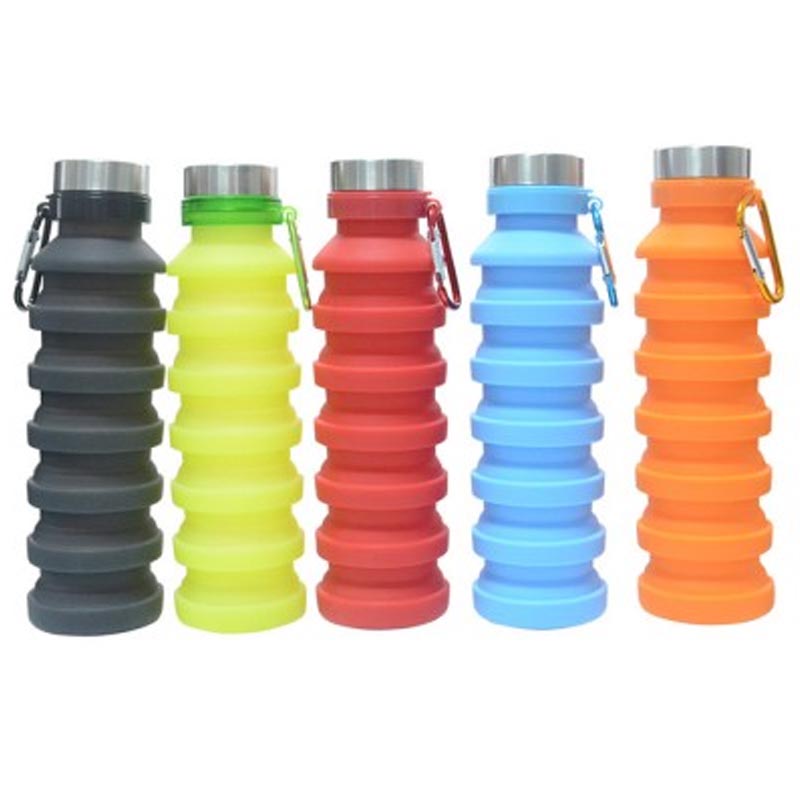 Aqua-licious Borraccia Pieghevole 500 Ml Con Moschettone - Fantasia Variopinta - 2