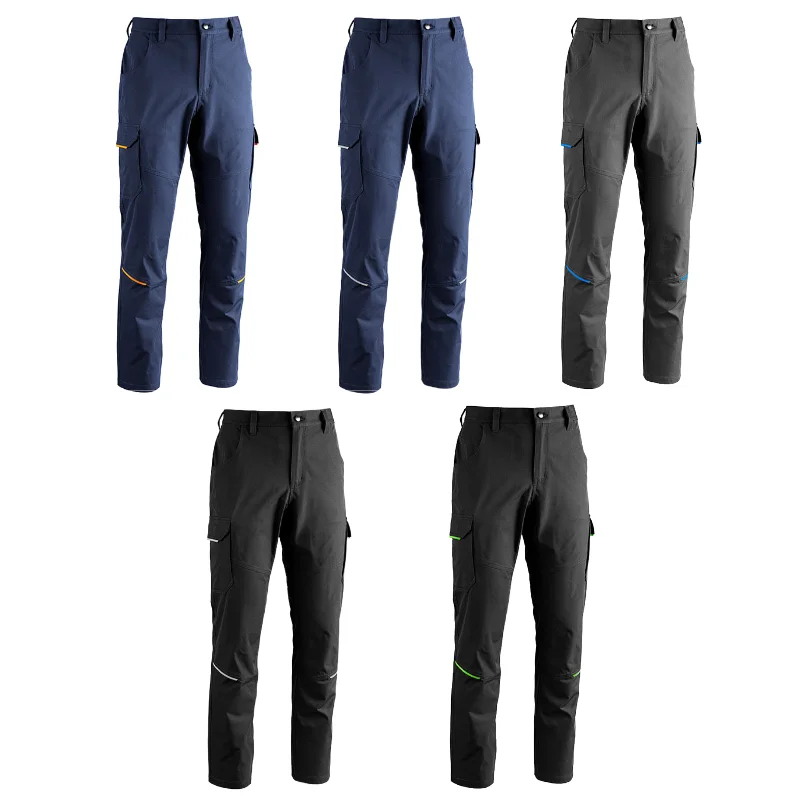 Gamma di colori disponibili per i pantaloni da lavoro multitasche Levante