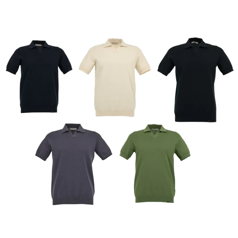 Polo Resort Payper disponibile in 5 colori: blu navy, panna, verde bosco, grigio antracite e verde oliva, abbigliamento promozionale personalizzabile