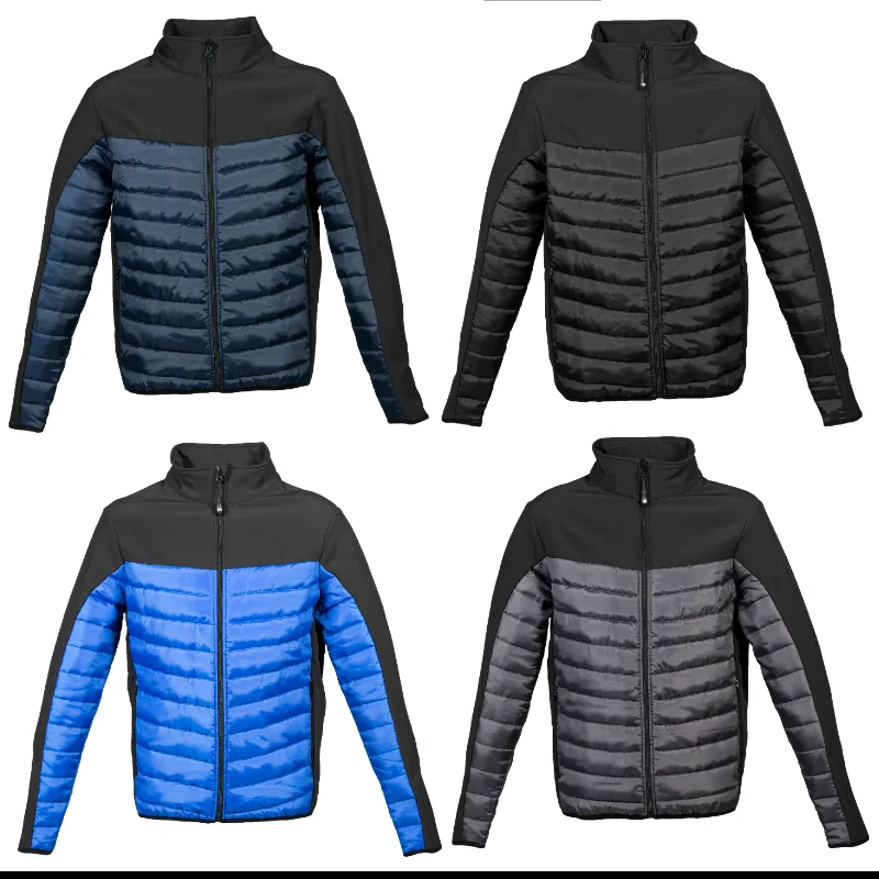 arianti di colore del giubbino Bergen: nero, blu, grigio e blu royal.